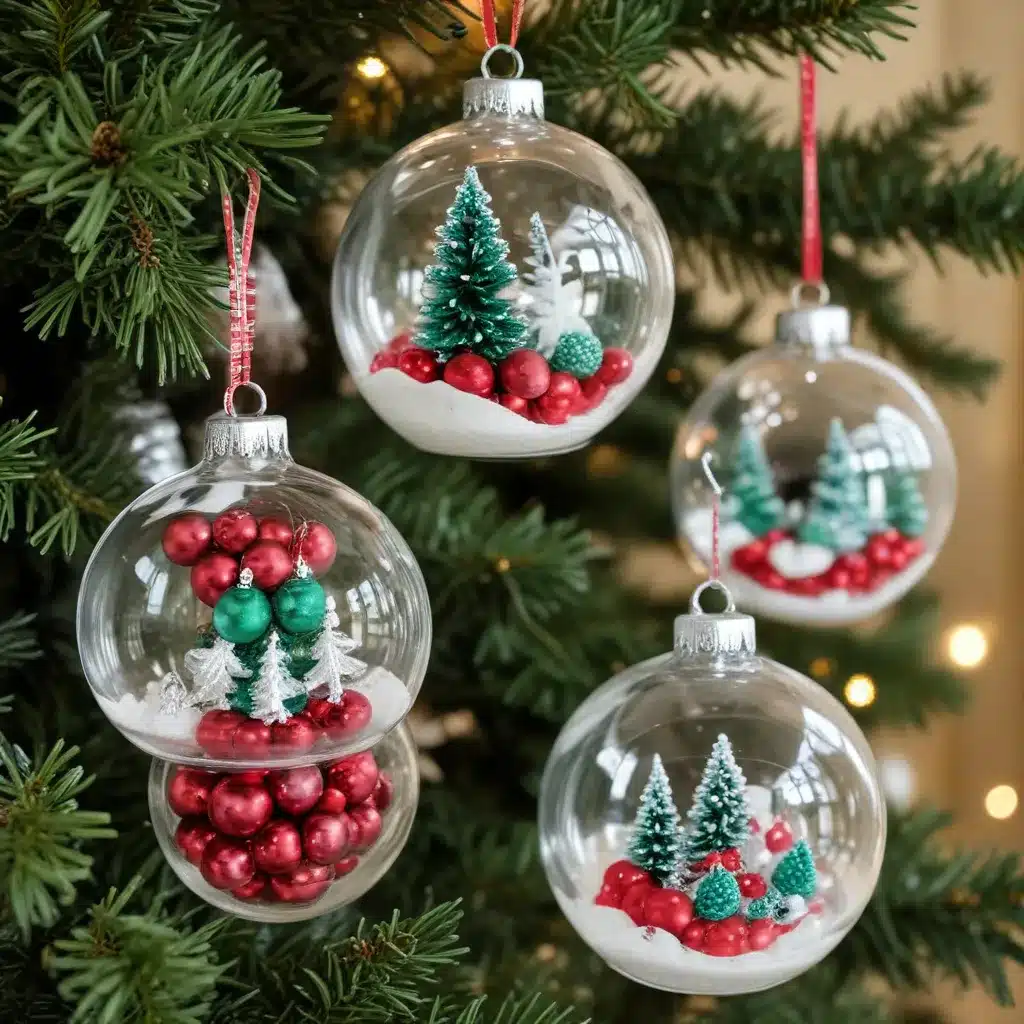 25+ Beautiful Ideas for Filling Clear Plastic Ornaments – The Idea … for Your Artificial Christmas Tree