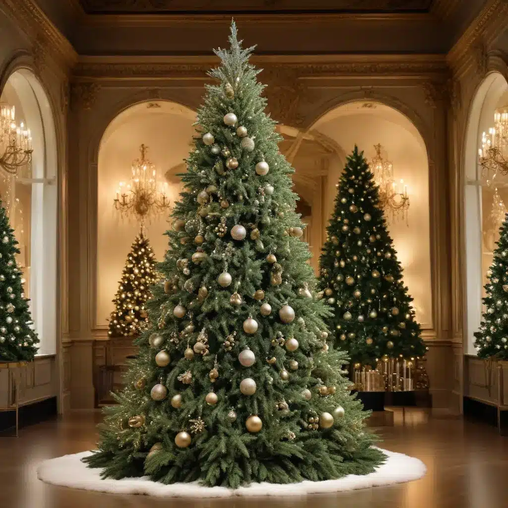 Captivating Couture: Artificial Christmas Trees as High-Fashion Statements