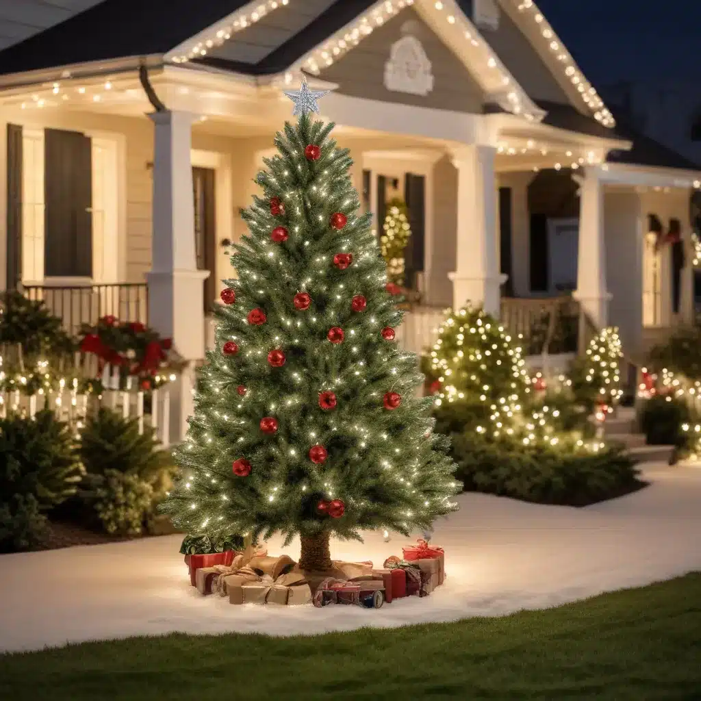 Elevate Your Curb Appeal: Artificial Christmas Tree Displays for Your Front Yard