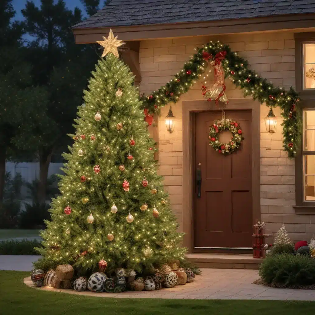 Elevating Outdoor Spaces with Captivating Artificial Christmas Tree Decor