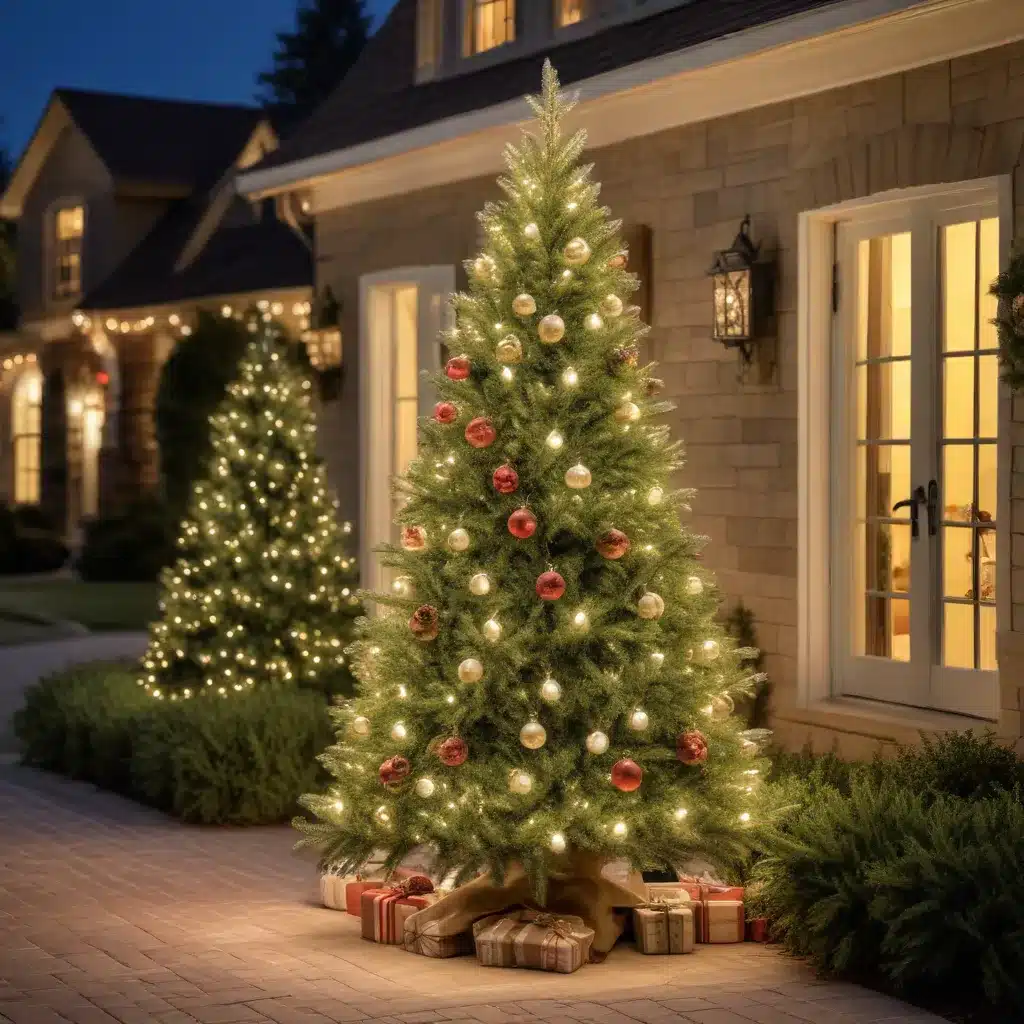 Elevating Outdoor Spaces with Enchanting Artificial Christmas Tree Decor