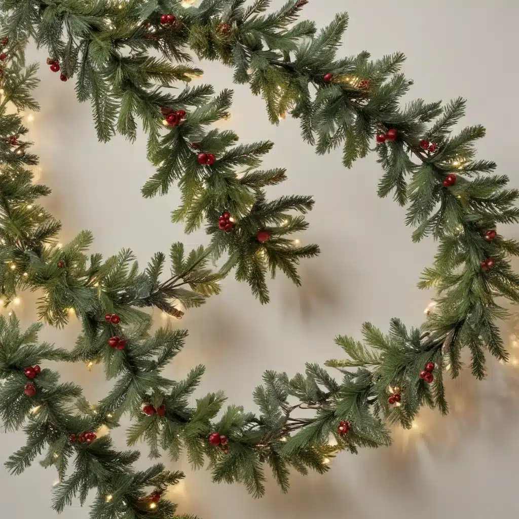 Festive Foliage: Artificial Christmas Tree Garland Design Creations