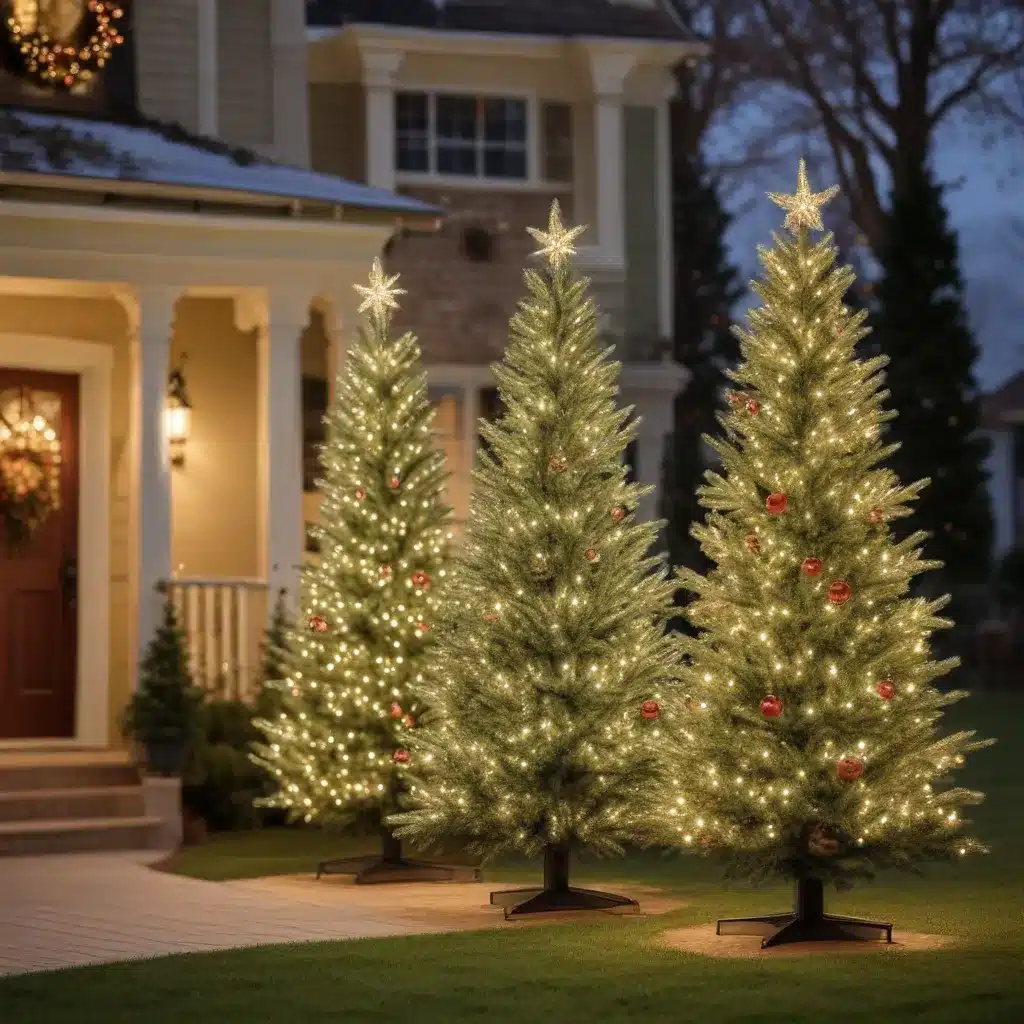 Festive Outdoor Decor: Artificial Christmas Trees to Brighten Your Yard