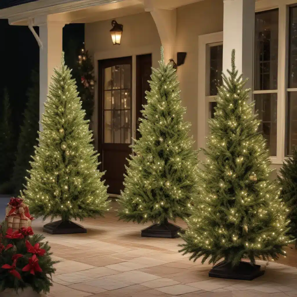 Festive Outdoor Oasis: Artificial Christmas Trees to Elevate and Enhance Your Curb Appeal