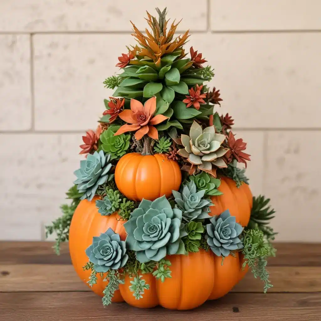How to Make Succulent Pumpkin Creations for Fall: Assembling an Artificial Christmas Tree for Small Spaces