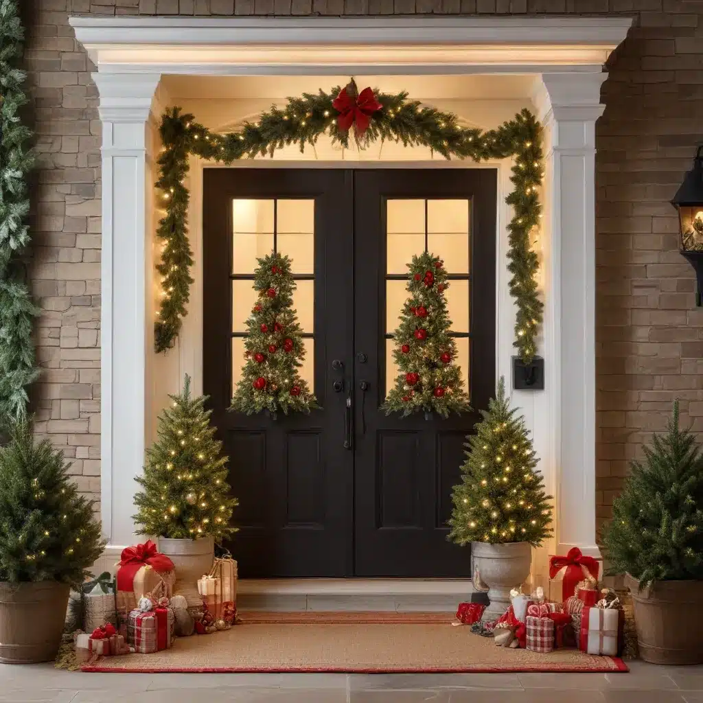 Illuminate the Outdoors: Artificial Christmas Tree Decorations for Your Welcoming Front Entryway