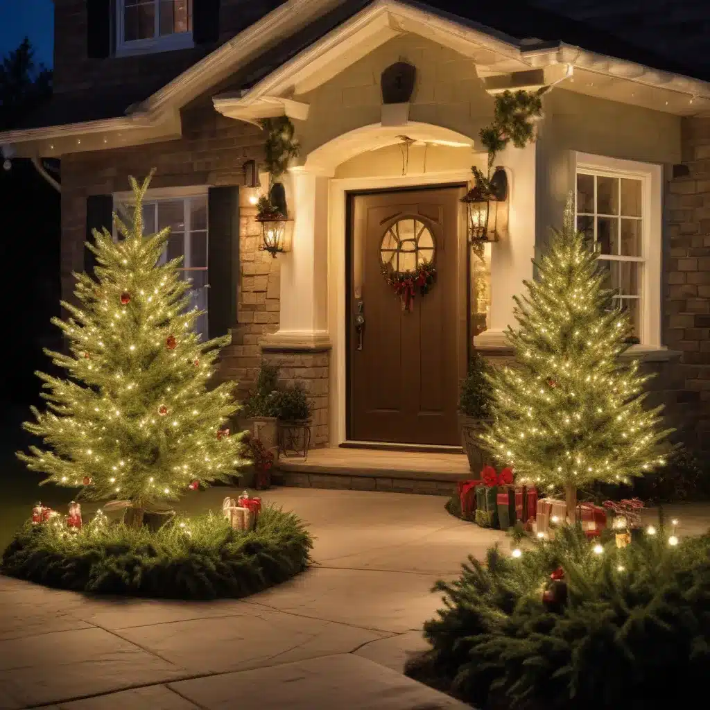 Outdoor Christmas Trees: Radiant Holiday Cheer and Style Lighting Up the Night