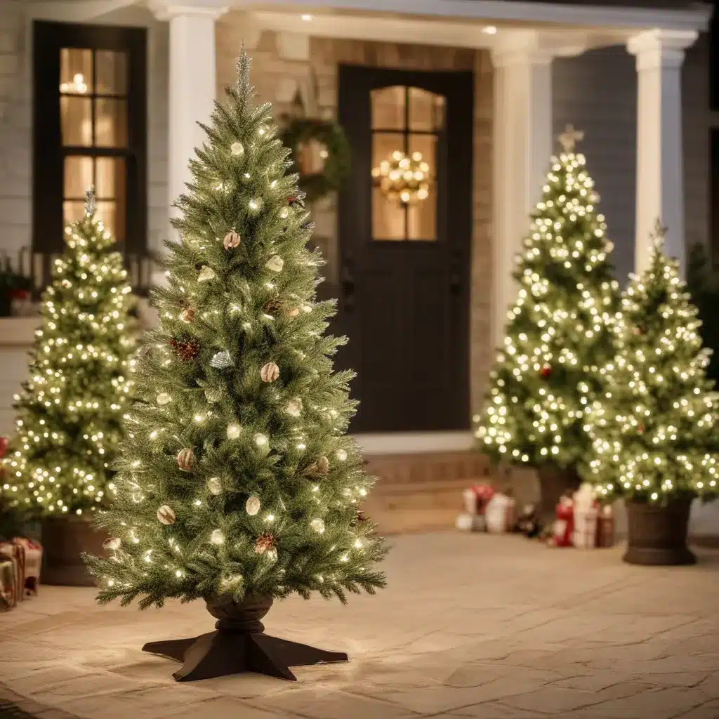 Sparkling Outdoor Oasis: Artificial Christmas Tree Decorations for Your Yard