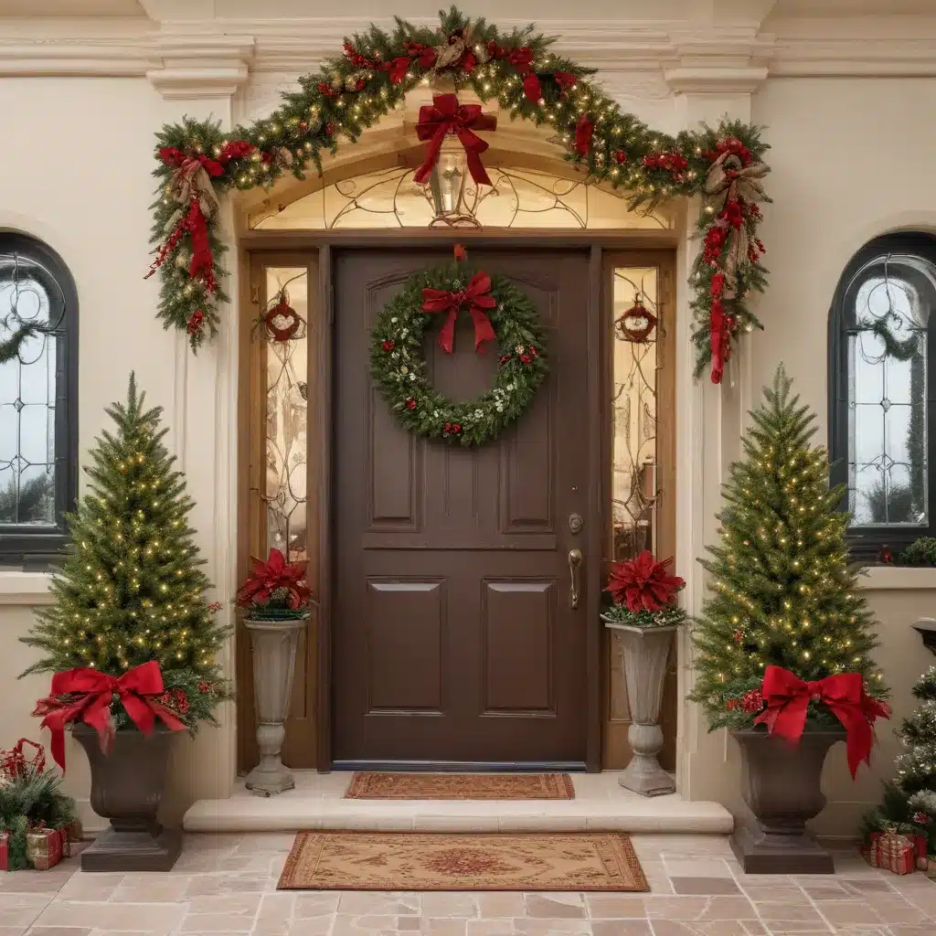 Transform Your Entryway with a Stunning Artificial Christmas Tree Display
