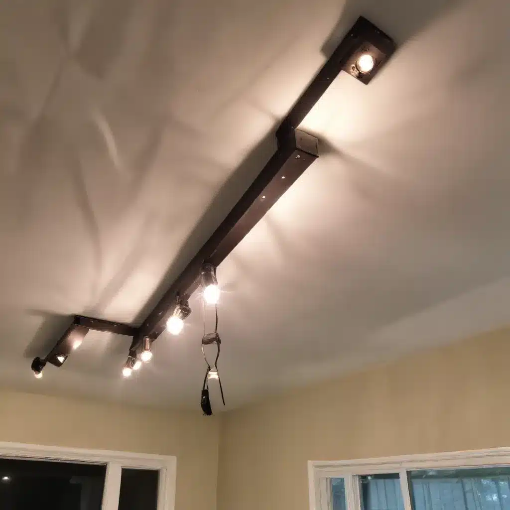 lighting – How to change upward facing track lights 26 feet above …