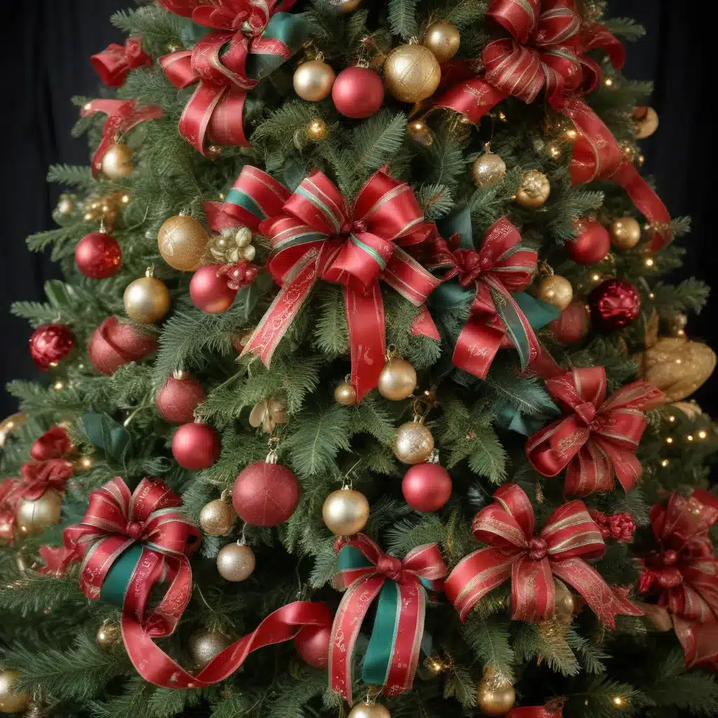 Decorating Your Artificial Christmas Tree with Upcycled Ribbon and Bows
